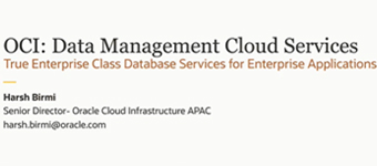 Data Management Cloud Services