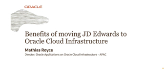 Benefits of moving JD Edwards to Oracle Cloud Infrastructure